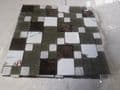 0.45m2  ( 5 tile) CLEARANCE/DAMAGED Green Glass / Stone/Stainless Steel Mosaic 300 x 300 x 8 mm